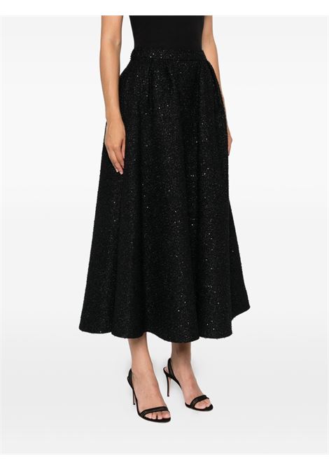 Black sequin-embellished pleated skirt Alessandra Rich - women ALESSANDRA RICH | FABX4221F45910900